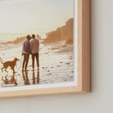"11x14 Float Mount Natural Framed Photo" - Float Mounted Framed Photo in Natural Frame by Minted - Frame Detail
