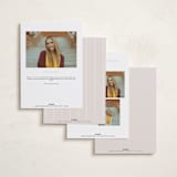 "Colonnade" - Graduation Announcements in Swan by Owl and Toad - Back of Card Options