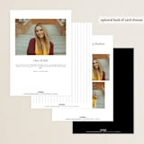 "Divided" - Graduation Announcements in Snow by Meggy Masters - Back of Card Options