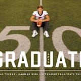 "Upward" - Graduation Announcements in Alabaster by Erica Krystek - Detail