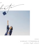 "Scripted Corner" - Graduation Announcements in Cloud by Jackie Crawford - Detail