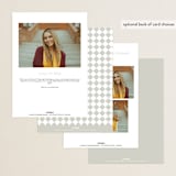 "Next Adventure" - Graduation Announcements in Snow by Yaling Hou Suzuki - Back of Card Options