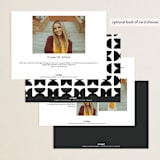 "Corner Year" - Graduation Announcements in Snow by Jackie Crawford - Back of Card Options