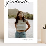 "Alignment" - Graduation Announcements in Onyx by Ashley DeMeyere - Front