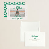 "School Color Duo" - Graduation Announcements in Grass by Jackie Crawford - Assembled