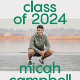 "School Color Duo" - Graduation Announcements in Grass by Jackie Crawford - Detail