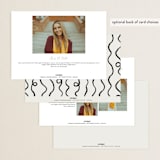 "swirl" - Graduation Announcements in Ash by Kelly Watkins - Back of Card Options
