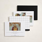 "editorial serif" - Graduation Announcements in Cotton by Ellen Schlegelmilch - Back of Card Options