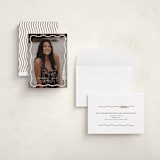 "Tassel Scallop" - Graduation Announcements in Snow by Susan Zinader - Assembled