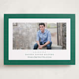 "Linen frame" - Graduation Announcements in Shamrock by Lea Delaveris - Front