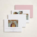 "Ribbon Frame" - Graduation Announcements in Blush by Itsy Belle Studio - Back of Card Options