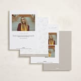 "Contemplate" - Graduation Announcements in Snowberry by Pixel and Hank - Back of Card Options