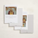 "Subtle" - Graduation Announcements in Silk by Adelyn T. - Back of Card Options