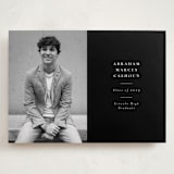 "Distinguished" - Graduation Announcements in Noir by Meggy Masters - Front