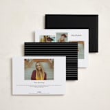 "Distinguished" - Graduation Announcements in Noir by Meggy Masters - Back of Card Options