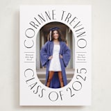 "Well Rounded" - Graduation Announcements in Classic White by Cindy Reynolds - Front