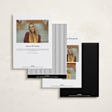 "Well Rounded" - Graduation Announcements in Classic White by Cindy Reynolds - Back of Card Options