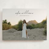 "high script" - Graduation Announcements in Onyx by Eric Ransom - Front