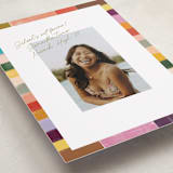 "Colorful Scallop" - Graduation Announcements in Olive by Sierra Lee - Detail