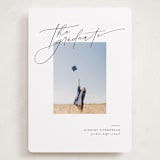 "Scripted Corner" - Graduation Announcements in Cloud by Jackie Crawford - Front