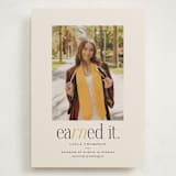 "Earned It" - Graduation Announcements in Marigold by Louise Kay - Front