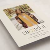"Earned It" - Graduation Announcements in Marigold by Louise Kay - Detail