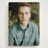 "Classy Stack" - Graduation Announcements in Limestone by Erica Krystek - Front