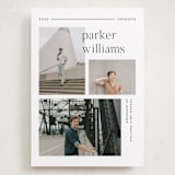 "Margins" - Graduation Announcements in Onyx by Pixel and Hank - Front