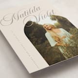 "Modern Curves" - Graduation Announcements in Almond by Morgan Kendall - Detail