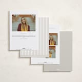 "Minimal Modern" - Graduation Announcements in Sand by JoAnn Jinks - Back of Card Options