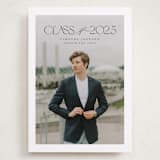 "Class" - Graduation Announcements in Charcoal by Nicole Walsh - Front