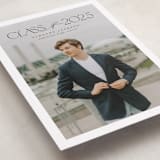 "Class" - Graduation Announcements in Charcoal by Nicole Walsh - Detail
