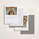 "Structural" - Graduation Announcements in Snowdrop by Snow and Ivy - Back of Card Options
