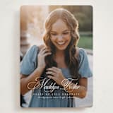 "With a flourish" - Graduation Announcements in Salt by Lea Delaveris - Front