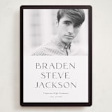 "Classy Graduate" - Graduation Announcements in Salt by Stephanie Hawkes - Front