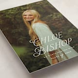 "Chic Name" - Graduation Announcements in Cloud by Carolyn MacLaren - Detail