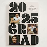 "Vintage Bold" - Graduation Announcements in Cream by Baumbirdy - Front