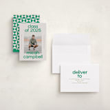 "School Color Duo" - Graduation Announcements in Grass by Jackie Crawford - Assembled