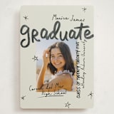 "Marker" - Graduation Announcements in Onyx by Stacey Day - Front