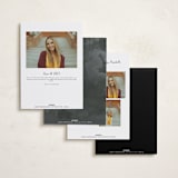 "Marker" - Graduation Announcements in Onyx by Stacey Day - Back of Card Options