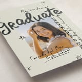 "Marker" - Graduation Announcements in Onyx by Stacey Day - Detail