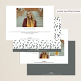 "Chic Name" - Graduation Announcements in Cloud by Carolyn MacLaren - Back of Card Options