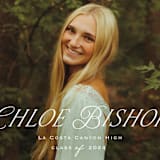 "Chic Name" - Graduation Announcements in Cloud by Carolyn MacLaren - Detail