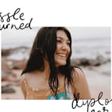 "Tassel turned, diploma earned" - Graduation Announcements in Noir by Abbigail Lim - Detail