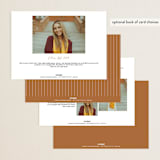 "Circlet" - Graduation Announcements in Powder by Ellis - Back of Card Options
