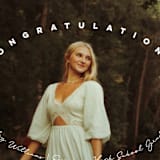 "Circlet" - Graduation Announcements in Powder by Ellis - Detail