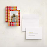 "Rainbow plaid" - Graduation Announcements in Ruby by Kat Roberts - Assembled