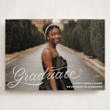 "Ribbons and Cords" - Graduation Announcements in Ink by Megan Davis - Front