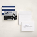 "Bold Headline" - Graduation Announcements in Midnight by Emily Sabol Goss - Assembled