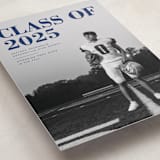 "Bold Headline" - Graduation Announcements in Midnight by Emily Sabol Goss - Detail